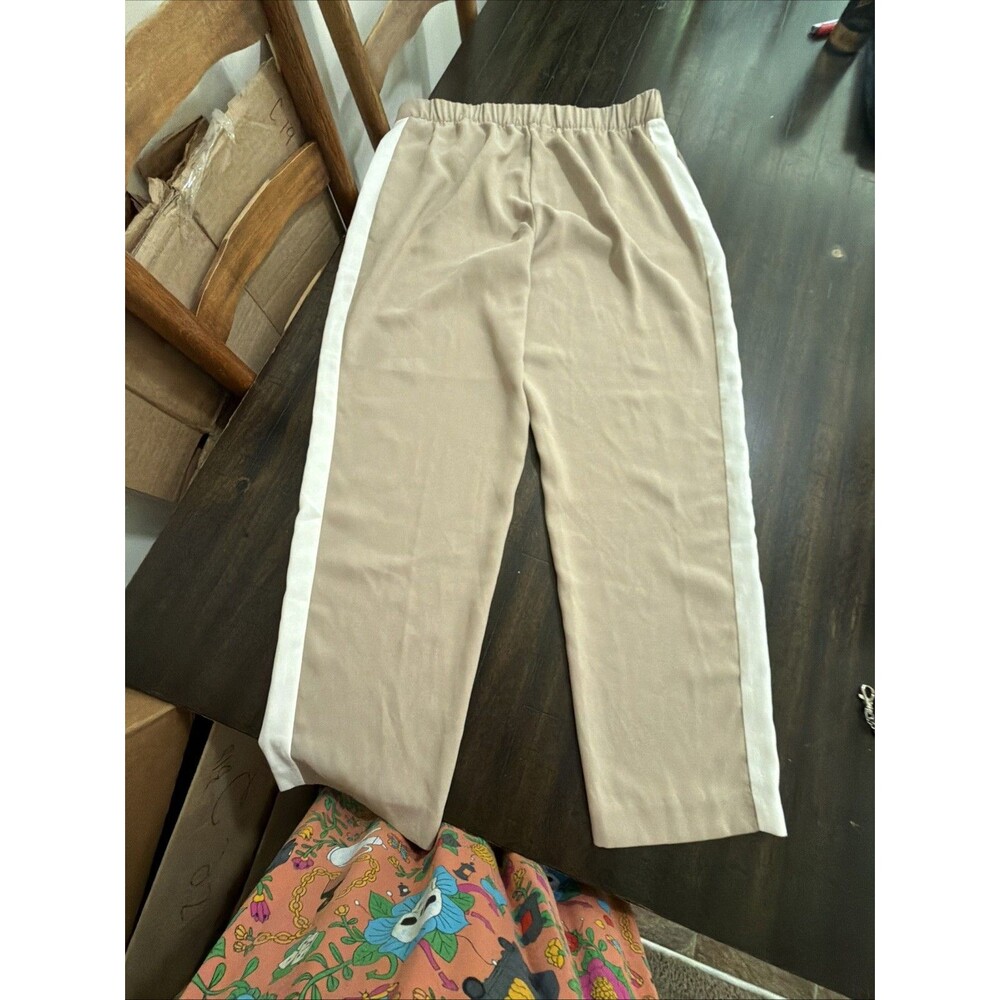 SOFT SURROUNDINGS Tan Zip Front Elastic Waist High Rise women's Pants SIZE XL